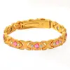 Pulsera Magnética de Energía Desmontable de Moda Popular Europea y Americana Transfronteriza Aleación Ecológica Incrustada de Diamantes Pulsera Ajustable para Mujer
