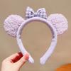 Diadema de Felpa Coreana para Niños Lindo Conejo Diadema para Niñas Cabello de Niña Pequeña Cabello Tarjeta Tocado Diadema
