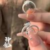 Año del Dragón cola de dragón anillo para pareja para hombre y mujer nuevo anillo versátil diseño nicho libro rojo pequeño Caliente al por mayor
