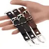 Ventas Directas de Fábrica Harajuku Pato de Doble Cabeza Pinza de Pierna de Cuero Punk Hip Hop Anillo para Muslo Pierna Moldeador Corporal Sexy Portamedias Clip de Tirante