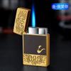 Mf891 Nuevo Encendedor Inflable de Llama Abierta con Rueda de Molienda Langsheng Encendedor de Metal Retro Personalizado Grabado al por Mayor