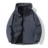 Chaqueta 3 en 1 para hombre y mujer de otoño e invierno, chaqueta con capucha, conjunto de dos piezas desmontable, adecuada para senderismo, camping y montañismo