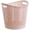 Cesto de roupa suja roupas brinquedos cesta de armazenamento doméstico oco plástico banheiro cesto de roupa suja cesta de armazenamento de roupas