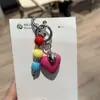 Colgante DIY acrílico multicolor creativo llavero de amor colgante decorativo para bolso colgante decorativo para llave de coche creativo