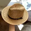 Sombrero de Paja Tejido Hueco Estilo Retro Panamá para Mujer, Nuevo Estilo de Verano, Sombrero de Sol de Ala Ancha, Sombrero de Playa para la Costa