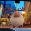 Pendente para Carro de Vaca Pequena Novo e Fofo Transfronteiriço Acrílico Plano Decoração de Espelho Retrovisor de Carro Pingente para Casa