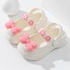 Pantuflas infantiles Mary Jane DIY de verano, bonitas sandalias con agujeros para niñas, sandalias para interiores y exteriores, sandalias con punta cerrada para padres e hijos