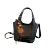 Bolso cubo de estilo coreano, chic y minimalista para mujer; bolso de hombro nuevo, moderno y retro; versátil para ir al trabajo y el uso diario; bolso elegante