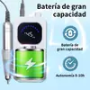 Máquina para Pulir Uñas, Pulidor de Uñas Portátil Recargable Tipo Pluma para Eliminar Piel Muerta y Remover Uñas