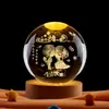 Lámpara de Noche Bola de Cristal Fabricante Serie Amantes Tallado Interior Adornos de Escritorio Regalo para Parejas Pequeños Regalos Cristal Blanco