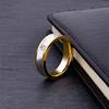 Joyería de acero inoxidable de fábrica al por mayor anillo simple de acero de titanio para hombre y mujer diamante creativo geométrico anillo de pareja joyería