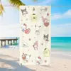 Comércio Exterior Série Sanrio Toalha de Praia Estampa de Desenho Animado Toalha de Banho Absorção de Água Secagem Rápida Toalha Fabricante Original Suporte Dropshipping