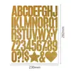 Pegatinas de Letras Brillantes 2 pulgadas Tamaño Grande Pegatinas de Números para Buzón Etiquetas Decorativas Adhesivas DIY Listas para Envíos Transfronterizos