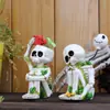 Novo Produto Transfronteiriço: Conjunto Criativo de Estátuas de Caveira para Decoração de Jardim, Quintal e Gramado de Halloween Artesanato em Resina