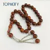 12*12mm Rosario Pulsera Árabe con 33 Cuentas Cadena Pulsera de Rosario Turco Cuentas de Alabanza