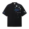 Camiseta de Manga Corta con Bordado de Copo de Nieve y Letra para Hombre Primavera y Verano Nuevo Estilo 2026 Universitaria Cuatro Colores Fresca Holgada Casual Top para Mujer