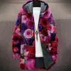 2025 Estación Independiente Transfronteriza Estampado de Leopardo Hawaiano Casual 3D Personalizado de Manga Corta Abrigo Largo de Algodón Estilo Holgado para Hombre