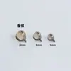 Titanio G23 Zirconia de Tres Garras Bola Implante Grado F136 Aleación de Titanio Rosca Interna Arete Hélice Hélice Labio Joyería para Perforación