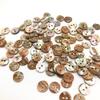 Spot Atacado Abalone Shells Botão Redondo Dois Olhos Camisa Shell Botão Cor Shell Botão Abalone Shells Botão