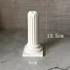 Coluna Dórica de Gesso Branco, Coluna Romana Quebrada e Desgastada, Adereço de Fotografia, Decoração de Fundo, Pequeno Ornamento Geométrico