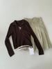 Suéter de Punto Falso de Dos Piezas con Cuello Estilo Coreano para Mujer 6up Otoño Temprano 2025 Guangzhou 13 Líneas Nuevo Normcore Versátil Informal 50253