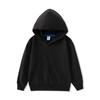 Moletom com Capuz Infantil 100% Algodão Felpudo Primavera e Outono Cor Sólida Manga Longa Pulôver Roupa Infantil Atacado Exportação Moletom Infantil