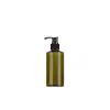 Botella de Champú con Bomba de 100-280ml en Stock, Botella Dispensadora de Loción, Botella Vacía de Color Ámbar para Champú y Gel de Ducha