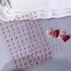 Pegatinas de arte para uñas más vendidas transfronterizas Letras góticas europeas y americanas Láser INS repujado Decoraciones planas para uñas impermeables