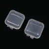 Caja de plástico de fábrica para tapones para los oídos mini PP caja cuadrada pequeña caja para guardar componentes de joyería anzuelos de pesca caja transparente de un solo compartimento con tapa
