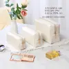 Bolsa de Cosméticos para Mujer Transfronteriza Bolsa de Cosméticos Portátil de Mano Pu Impermeable para Mujer Bolsa de Neceser de Viaje Bolsa Clutch de Almacenamiento