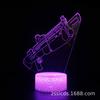 E-commerce transfronterizo superventas bastion night luz nocturna 3D alpaca cosechadora paracaidismo lámpara de mesa colorida luz de regalo creativa
