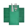 Juegos Desechables de Cuchillo y Tenedor de Colores con Servilletas, Logo Personalizable, Juegos de Cuchillo y Tenedor Plegables para Restaurantes Occidentales y Hoteles, Servilletas Libres de Polvo