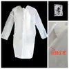 Ropa de Funeral, Pañuelo para la Cabeza, Ropa de Luto Desechable No Tejida, Bata Blanca, Túnica Blanca, Atuendo de Luto, Empaquetado Individualmente