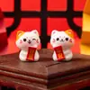 Micro Paisaje Creativo Lindo Gato de la Suerte Figura Decoración DIY Accesorios Adornos de Escritorio Coche Venta al por Mayor
