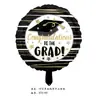 Globo de Película de Aluminio de 18 pulgadas para Graduación Globo de Fiesta de Graduación en Inglés Globo de Decoración para Fiesta de Graduación en Español
