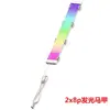 Tira de Luz Neón para Computadora, Tira de Luz Argb Sincrónica para Decoración de Gabinete de Computadora, Cable Emisor de Luz de 8 Pines Individual/Doble
