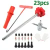 Conjunto de Ferramentas para Reparo de Válvulas de Pneus Instalação de Núcleo de Válvula Kit de Reparo de Pneus Ferramenta de Reparo de Pneus Ferramenta de Remoção de Pneus