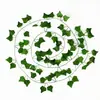 Amazon Popular Transfronterizo Mimbre Imitación Hiedra Artificial Hojas Falsas Flor de Plástico Planta Decoración Colgante Venta al por Mayor