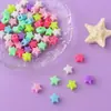 Adornos y Accesorios de Cara Sonriente de Macarrón de Acrílico Estrella de Cinco Puntas Paquete de Materiales Hechos a Mano DIY Accesorios de Cuentas Sueltas para Bisutería