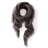 Nueva colección de otoño e invierno: Bufanda y chal de punto de cachemira de color liso, una bufanda triangular de estilo coreano con borlas, perfectos para superponer y mantenerse abrigado
