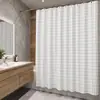 Comercio Exterior Venta Caliente Cortina de Ducha Impermeable Antimoho PEVA Lujo Ligero Baño Inodoro Cortina Divisoria sin Taladro Cortina Colgante