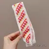 Fita Mágica Infantil Desenho Laço Renda Franja Patch para Meninas Pequenas, Fixador de Cabelo Amigo do Cabelo para Meninas