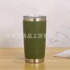 Venta Directa de Fábrica Taza para Coche de 20 oz Taza Aislada de Acero Inoxidable 304 Amazon Doble Capa Montada en Coche Recubierta en Spray Taza para Cerveza con Hielo