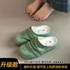 Mules cerrados estilo Birkenstock de suela gruesa súper elegantes para mujer, nuevas sandalias perezosas primavera-verano 2026