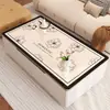 Mantel Individual para Mesa de Café, Resistente al Aceite, Impermeable, Mantel sin Lavado, Lujo Ligero, Mantel de Mesa de Comedor de Gama Alta, Mantel Protector de Cuero para Mesa de Café de Sala de Estar