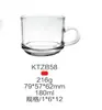 Tazas de Té de Flores Gruesas Resistentes al Calor para Exportación, Tazas de Té para el Hogar, Vasos para Cerveza, Tazas de Café, Vasos de Vidrio con Asas, Venta al por Mayor