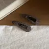 Estilo Coreano Retro Tela de Puntos Pequeños Pinza BB Pinza para el Cabello Ovalada Forma de Gota Pinza para Fleco de la Frente Pinza para Flequillo Lateral Estilo Nuevo