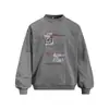 Sudadera con cuello redondo lavada y descolorida con estampado de retrato americano para hombre, corte holgado, casual, estilo primavera/otoño, suéter vintage, ropa deportiva, streetwear