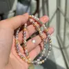 Colar de Pérolas Suave em Cor Doce Design de Nicho Simples Luxo Leve Luxo Corrente para Clavícula Exquisito de Alta Qualidade Luxo Leve