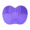 Esponja de silicona para exfoliar Apple Portátil Herramienta exfoliante de belleza Set de brochas de maquillaje Almohadilla de limpieza Venta al por mayor de fábrica
